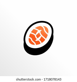 Initial Number 0 Sushi Logo Design
