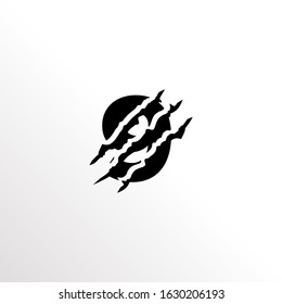 Initial Number 9 with Claw Scratch Logo Design