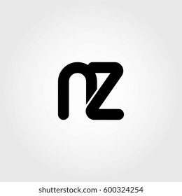 initial nz black business logo