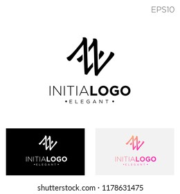 initial N,z logo template in geometric style. vector ready download in eps10