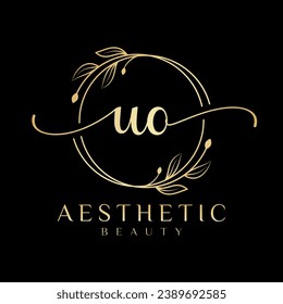 Initial O Aesthetic Beauty Logo