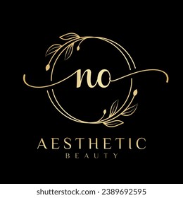 Initial O Aesthetic Beauty Logo