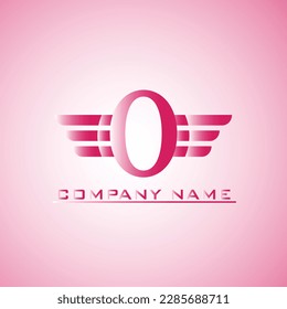 logotipo inicial de la cara de belleza O