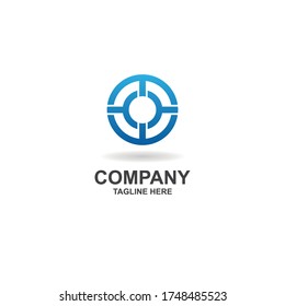 initial o with focus logo design vector, icon, element, template