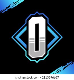 Inspiración de la plantilla de diseño del logotipo de O Gaming inicial, Ilustración vectorial.