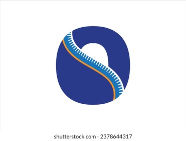 Initial O with gear template logo