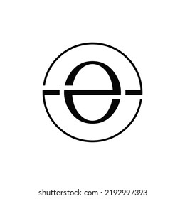 Initial O letter circle logo design With White Background.
