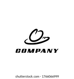 Initial O letter with graffiti tag style for business logo design template