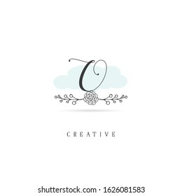 Initial O Letter Handrawn logo vector. Design Template Illustration