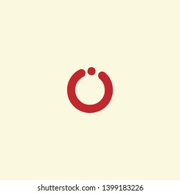 Initial O letter logo design turn off type template