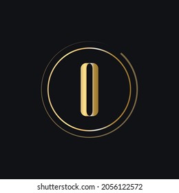 Initial O Letter Logo With Gold Color Luxury Concept. O Logo Design Modern And Premium Logo Template For Beauty, Fashion, Luxury, Spa And Cloth Brand