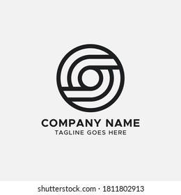 Diseño de vectores de logotipo de carta O inicial