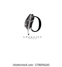 Initial O letter Unique attractive creative modern luxury beauty fur ornament monogram logo. design vector logotype.