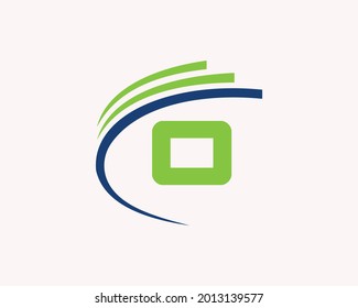 Diseño inicial del logotipo O. Diseño del logotipo de la letra O para empresas, construcciones, tecnología y concepto inmobiliario