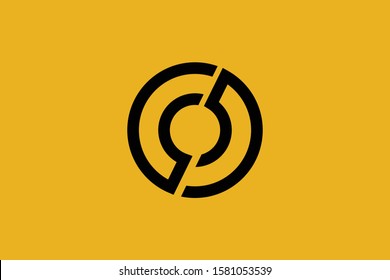 Initial O modern monogram and elegant logo design, Professional Letters Vector Icon Logo on yellow background.