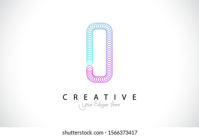 Initial O Modern Trendy Design Logo Concept. Letter O Icon Logo with circle and line style Vector Illustration.