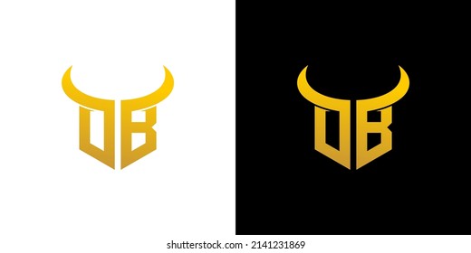 initial OB Letter Logo bufallo concepts logo vector polygon graphic abstract template