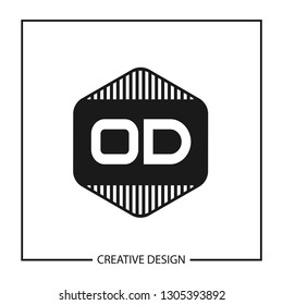 Initial OD Letter Logo Template Design