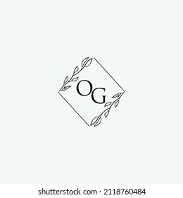 Ursprüngliche OG Beauty elegante Logo Design Blumenvorlage Illustration