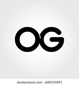 initial og black business logo