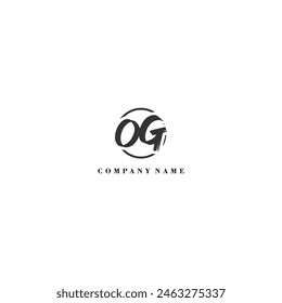 Initial OG brush logo company trend identity