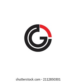 Initial OG or og logo design templates, silhouette 