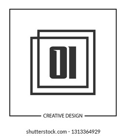 Initial OI Letter Logo Template Design