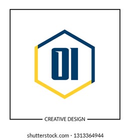 Initial OI Letter Logo Template Design