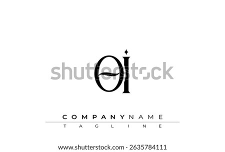 Initial OI Logo Design Vector. Elegant Monogram Logo Design with Decorative Elements and Typography