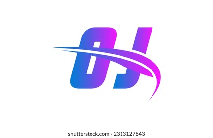 Logotipo inicial de la carta del DO con plantilla de vectores gráficos de diseño Swoosh para identidad de empresa y empresa.