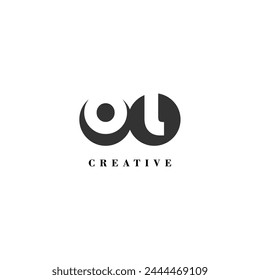 Initial OL company creative label trendy idea brand