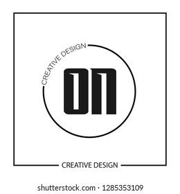 Initial ON Letter Logo Template Design