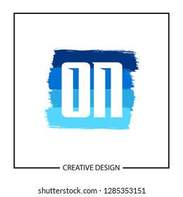 Initial ON Letter Logo Template Design
