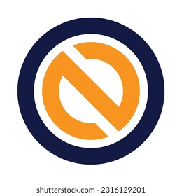 Initial ON Letter Logo Vector