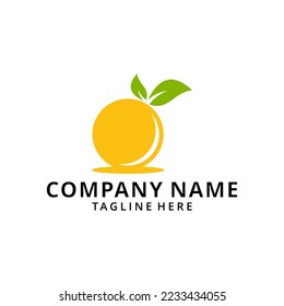 Initial Orange design Vector icon illustration design