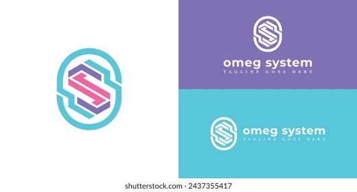 Initial SO or OS Letter Logo Design Vector Template. Monogram and Creative Alphabet S O Letters icon Illustration. Abstract letter OS logo applied for software company logo design inspiration template