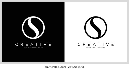 Initial OS or SO letter logo design vector