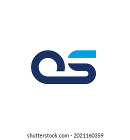 
Initial OS Logo Design Vector