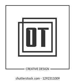Initial OT Letter Logo Template Design