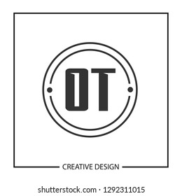 Initial OT Letter Logo Template Design