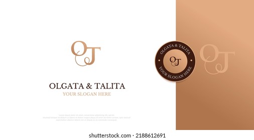 Initial OT Logo Design vector