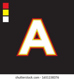 Ein Logotyplogo, ein Symbol, ein Symbol, eine Vektorillustration mit Zeichenbild und eine moderne Schriftart