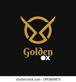 Initial OX Logo Circle Monogram Vector, Illustration Graphic Design Template Idea
