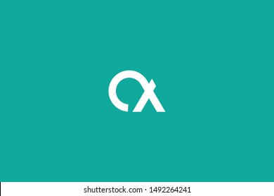 Initial OX XO Letter Logo Icon Design Template. Graphic Symbol and Alphabet O X Letters Symbol with Text.