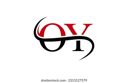 Initial OY letter Logo With Swoosh Design Graphic Vector Template for Business and Company Identity.