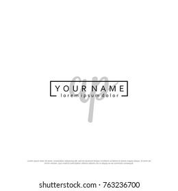 Initial A & P elegant logo template vector
