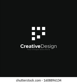 Initial P Letter abstract Logo Template Design Vector, Emblem, Design Concept, Creative Symbol design vector element for identity, logotype or icon