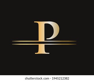 Initial P letter logo with creative modern business typography vector template. Creative abstract letter P logo design