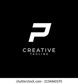 Initial P Letter Logo Design Vector Template. Monogram and Creative Alphabet LettersI llustration