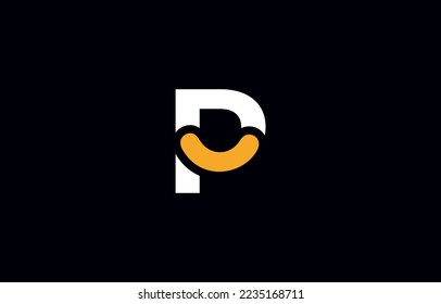 Plantilla de vectores de diseño del logotipo de la letra P inicial. Icono de Monograma y letras de alfabeto creativas Ilustración